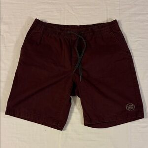 VANS Men’s Maroon/Burgundy Casual Shorts with drawstring size Medium